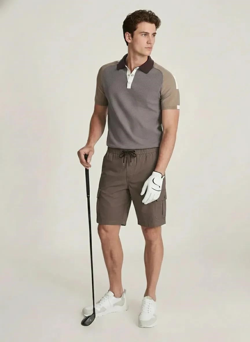 Men Choco Cargo Shorts