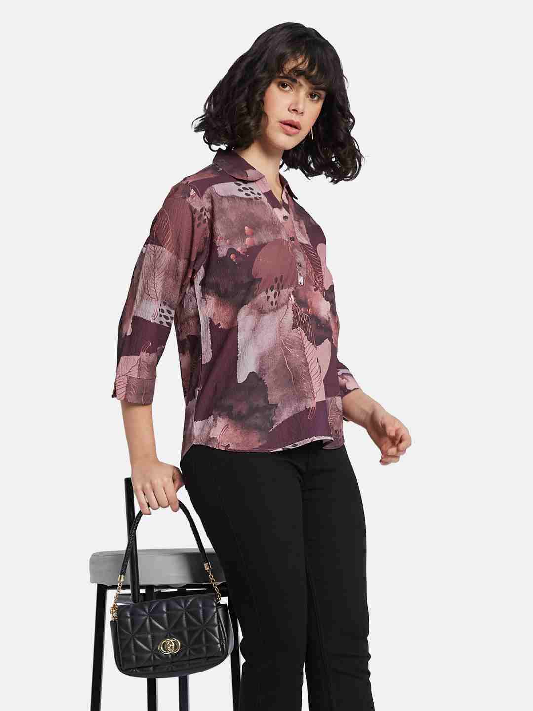 METTLE Floral Print Cotton Top