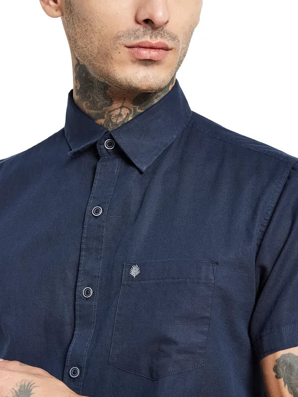 Mettle Short Sleeve Opaque Cotton Casual Shirt