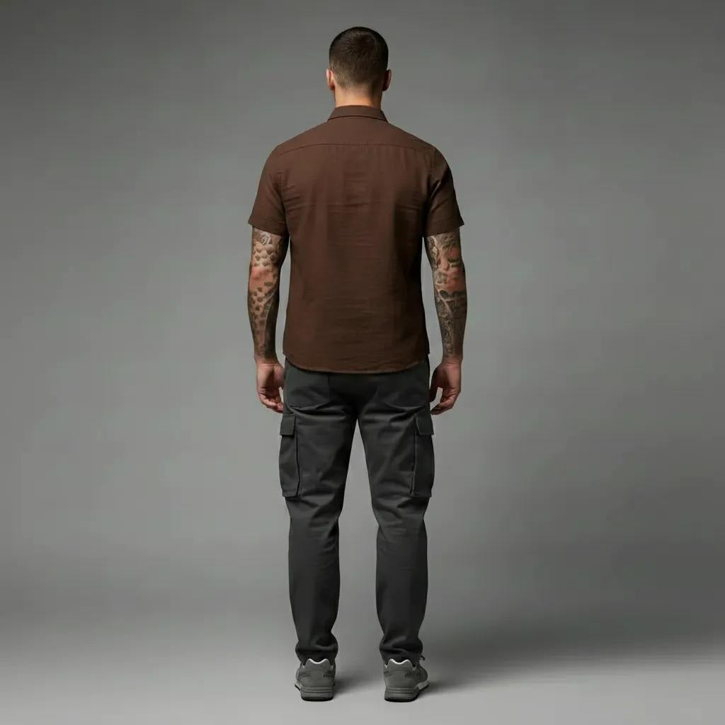 Men Espresso Casual Shirt