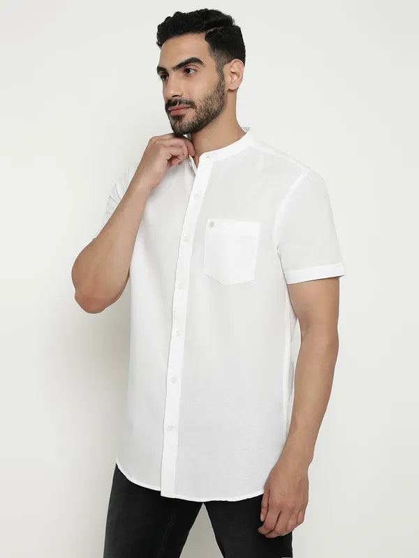 Regular Fit Stand-Up Collar Shirt