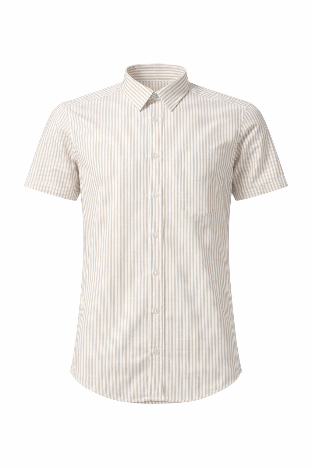 Men Natural Striped Casual Shirt