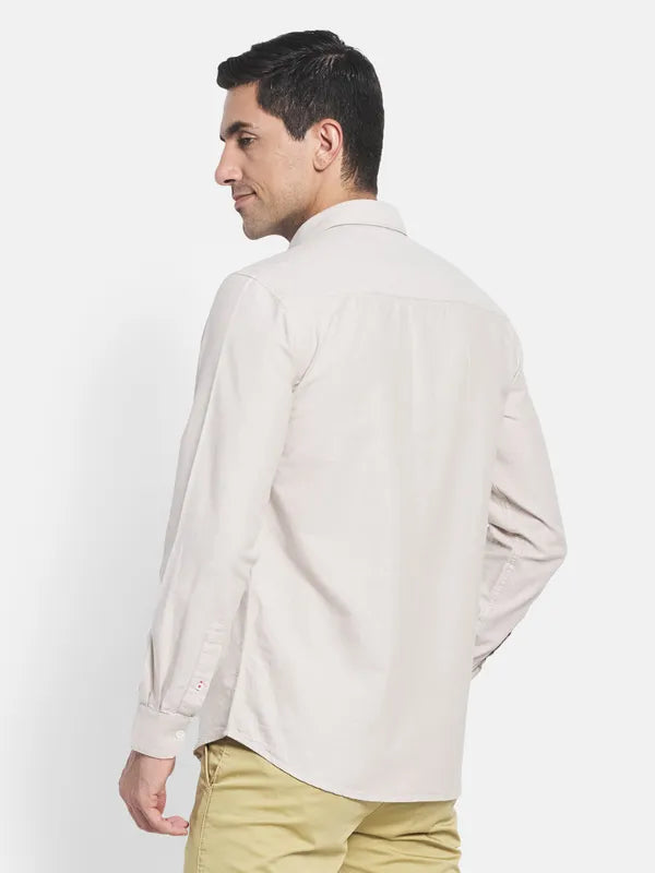 Men Beige Casual Shirt