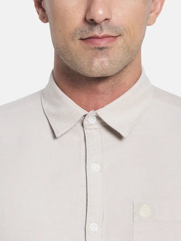 Men Beige Casual Shirt