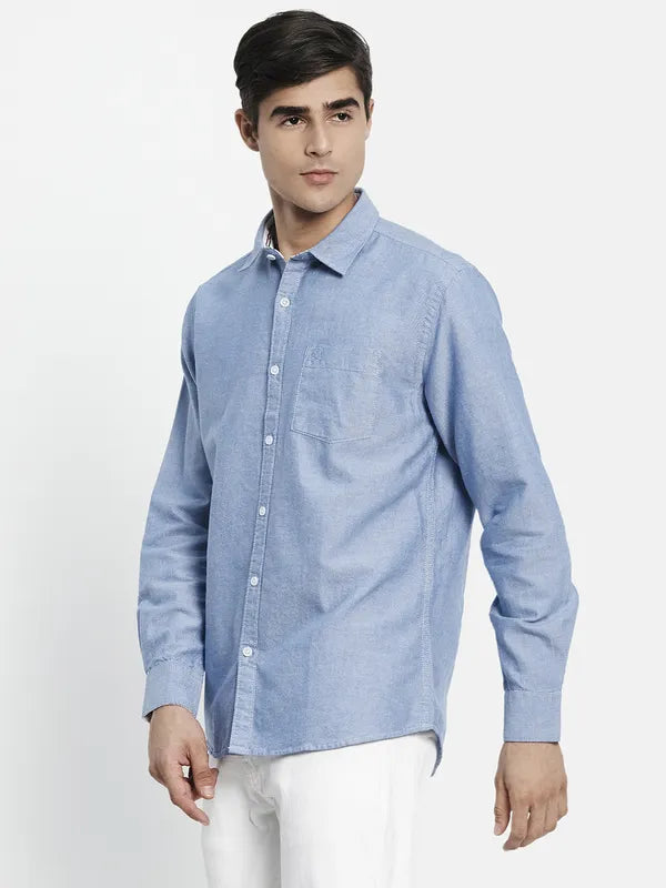 Men Blue Casual Shirt