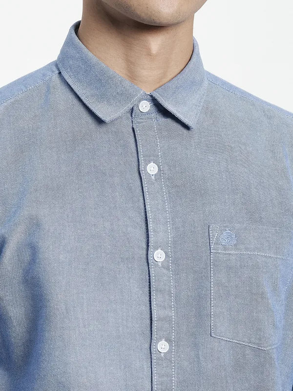 Men Blue Casual Shirt