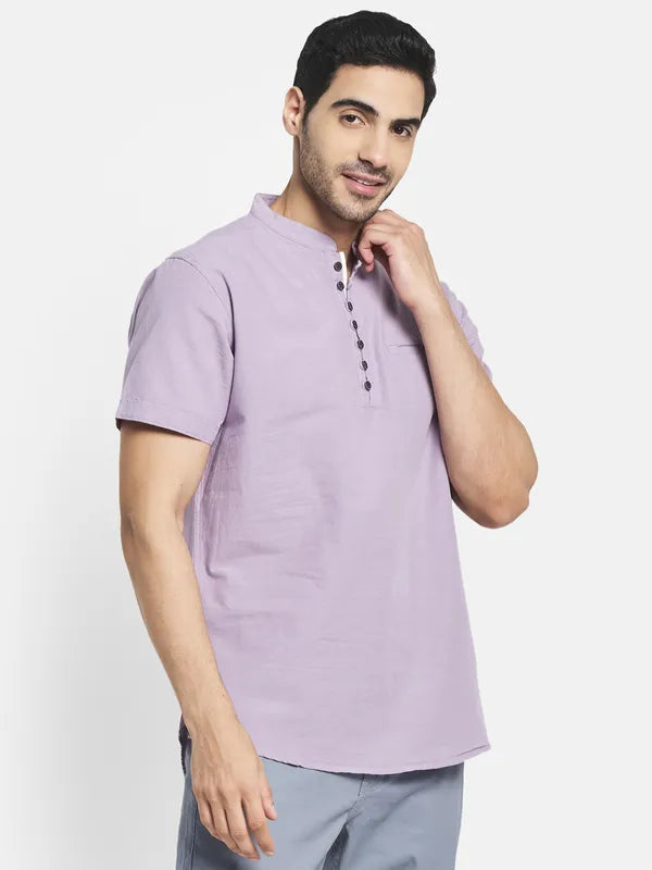 Men Purple Casual Shirt