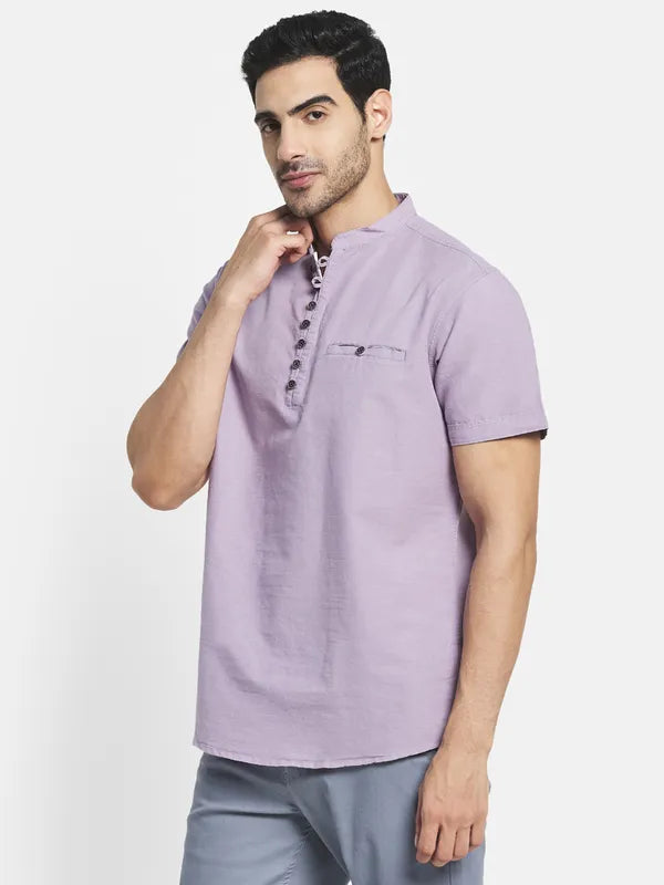 Men Purple Casual Shirt