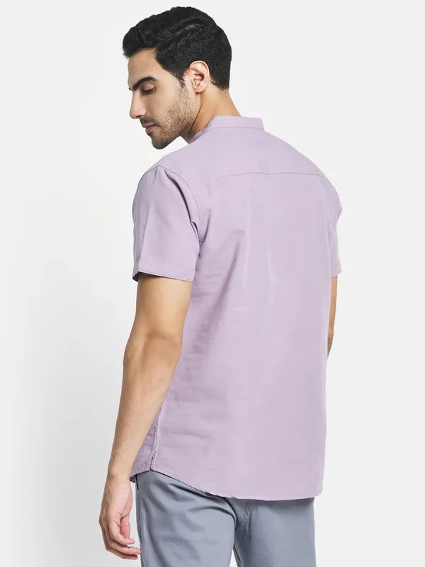 Men Purple Casual Shirt