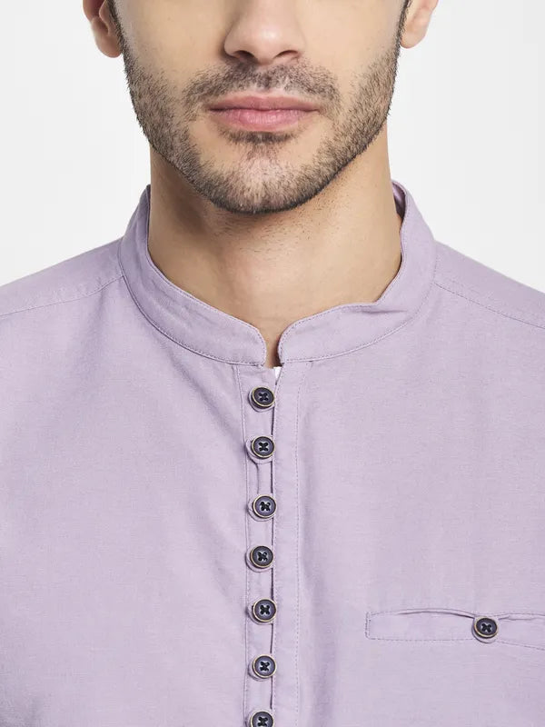 Men Purple Casual Shirt