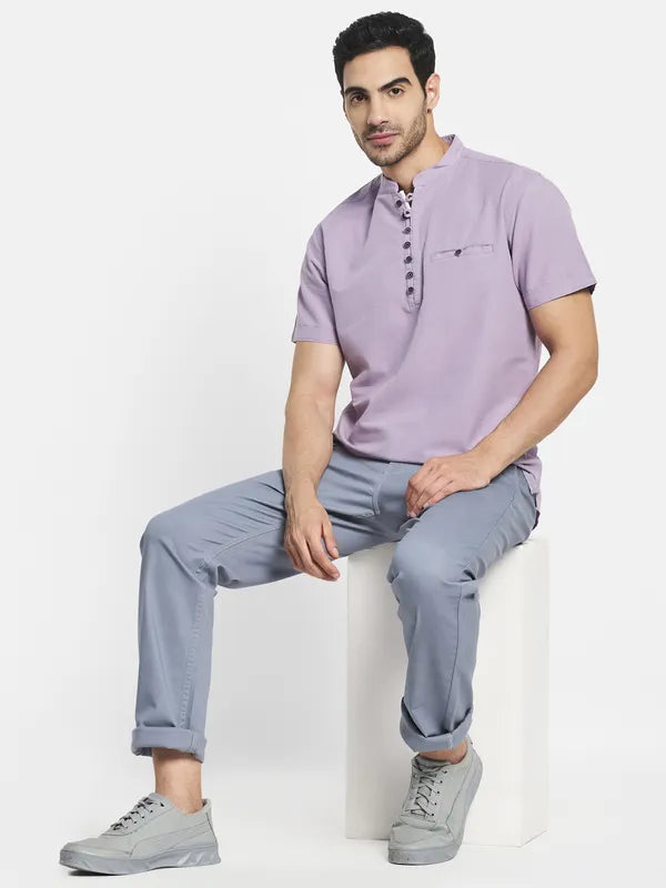 Men Purple Casual Shirt