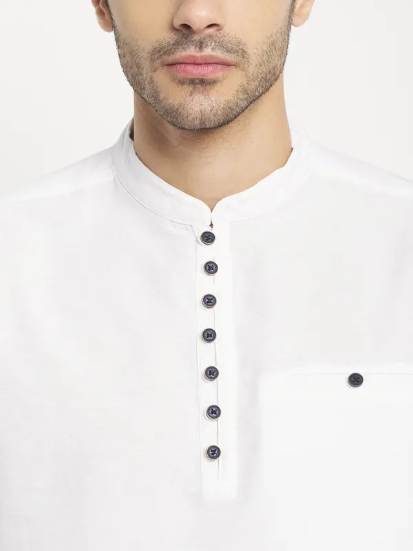 Men White Casual Shirt