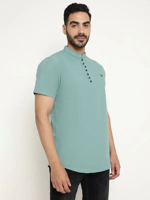 Regular Fit Stand-Up Collar Shirt