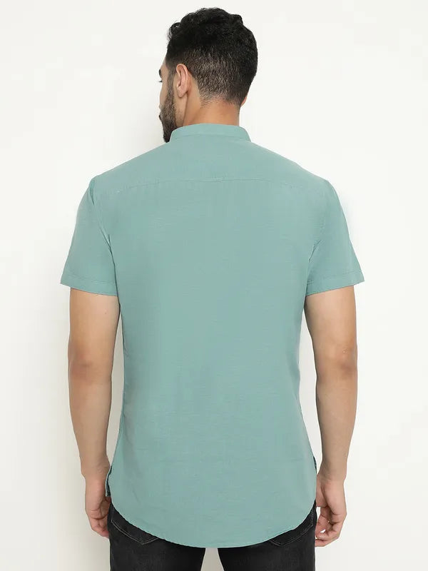 Regular Fit Stand-Up Collar Shirt