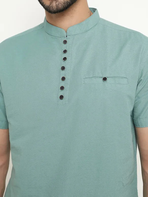 Regular Fit Stand-Up Collar Shirt