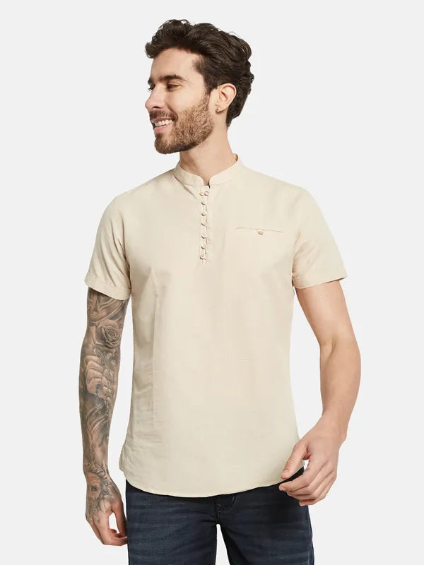 Mettle Opaque Cotton Casual Shirt