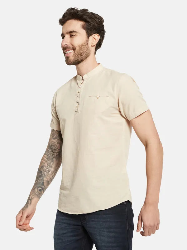 Mettle Opaque Cotton Casual Shirt