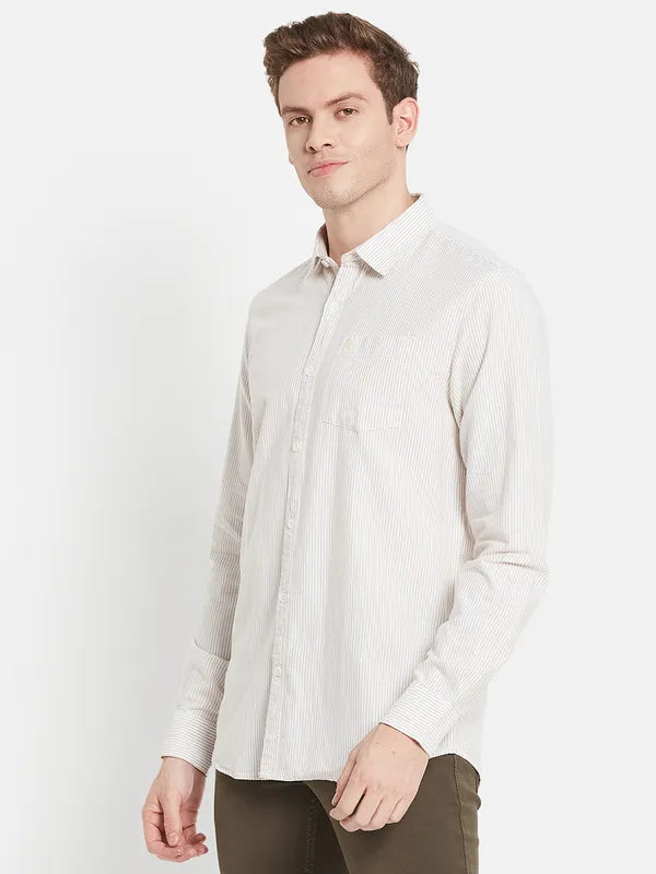 Men Peach-Coloured Casual Shirt