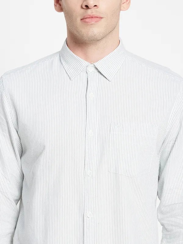 Men White Casual Shirt