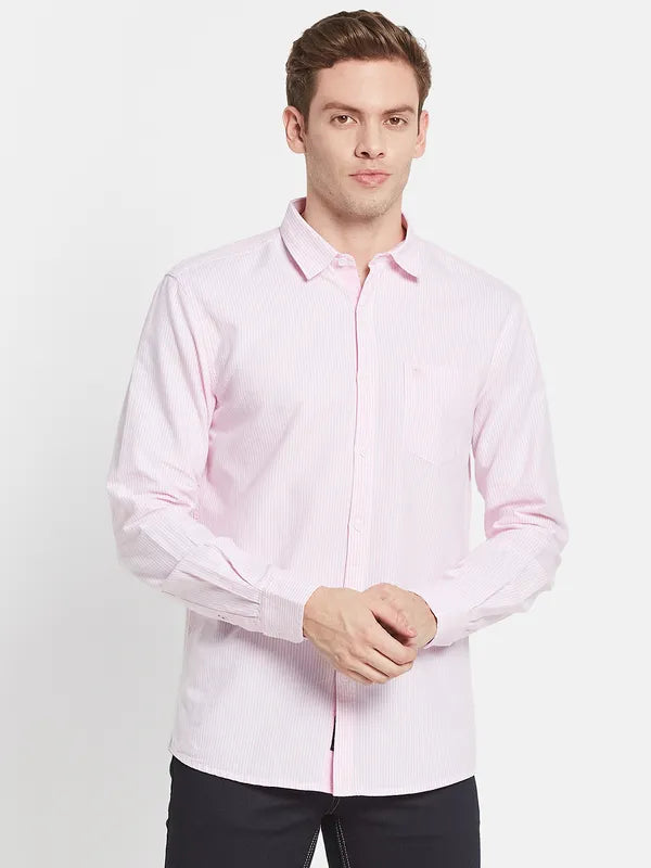 Men Pink Solid Casual Shirt