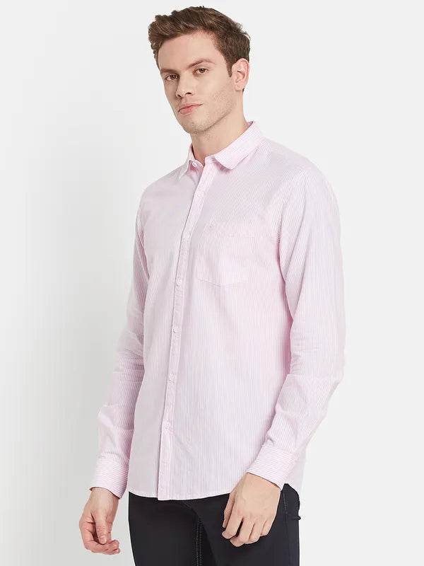 Men Pink Solid Casual Shirt