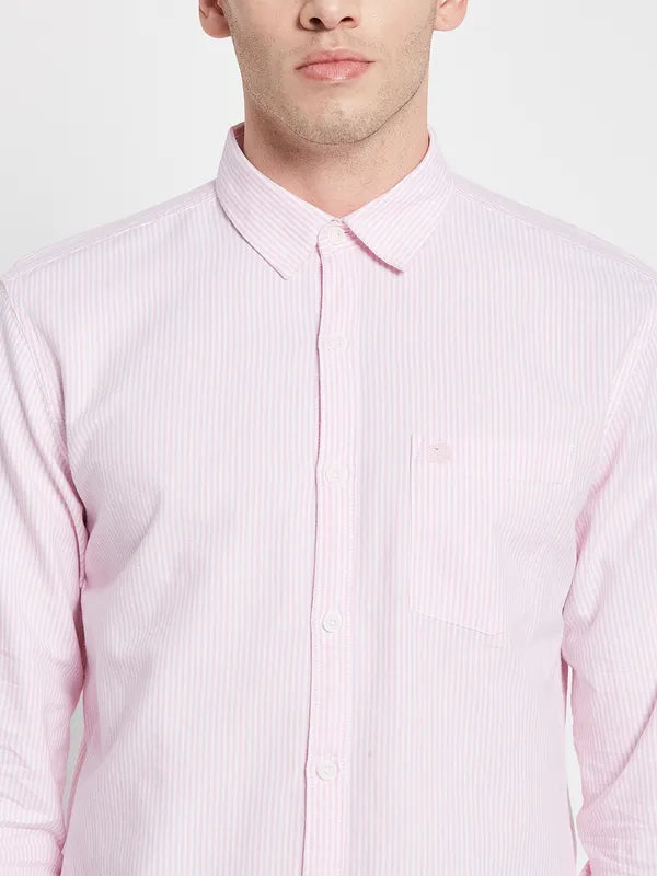 Men Pink Solid Casual Shirt