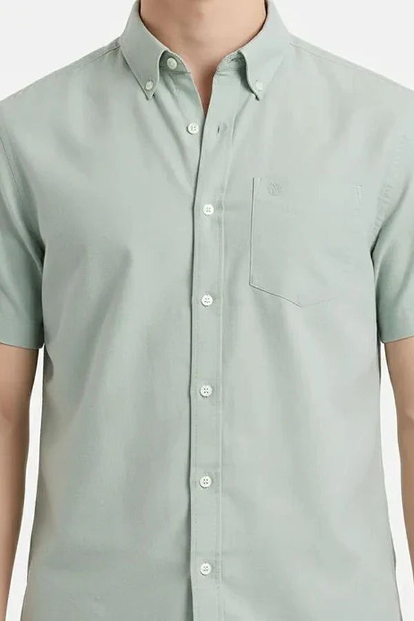 Men Polo Neck Solid Casual Shirt