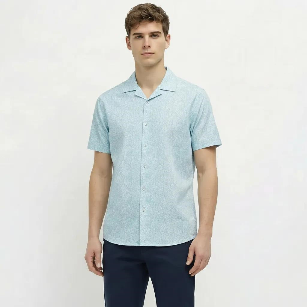 Men Sky Printed Casual Shirt