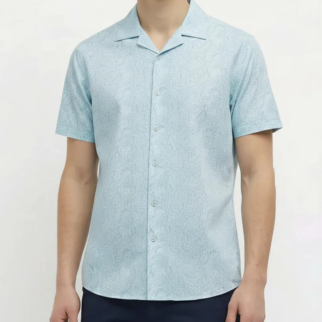 Men Sky Printed Casual Shirt