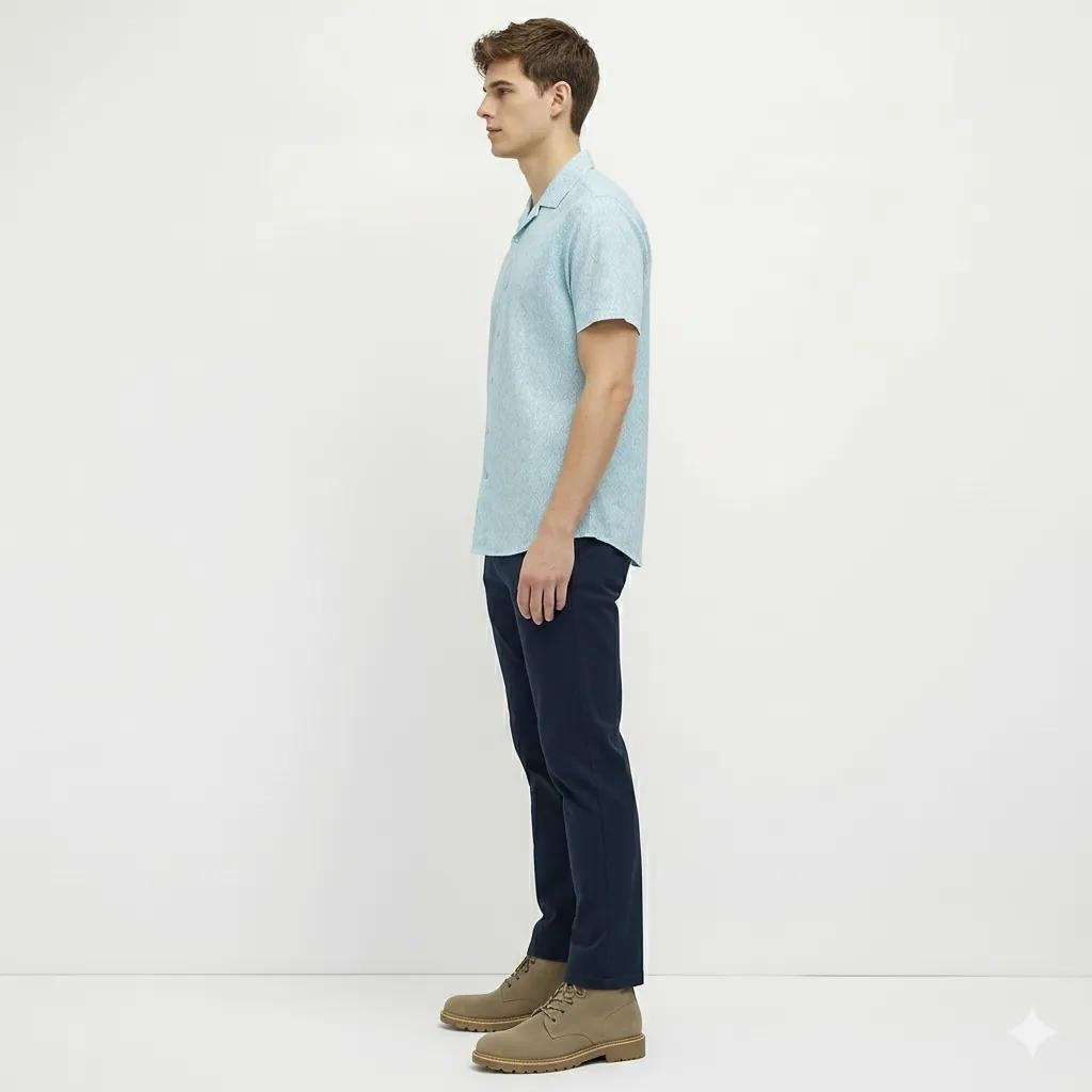 Men Sky Printed Casual Shirt