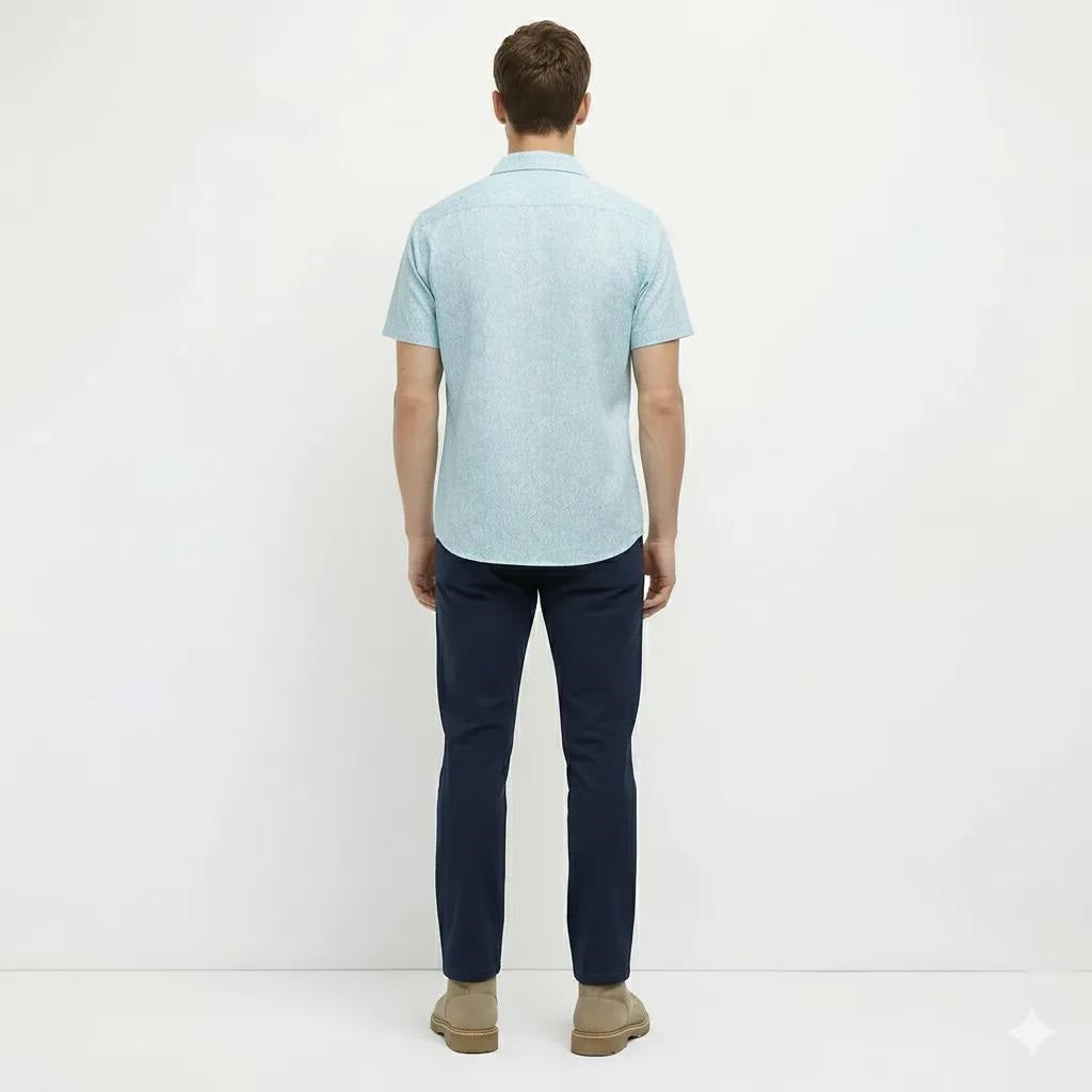 Men Sky Printed Casual Shirt