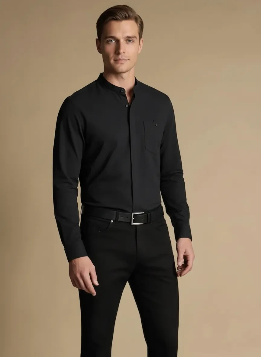 Men Black Casual Shirt