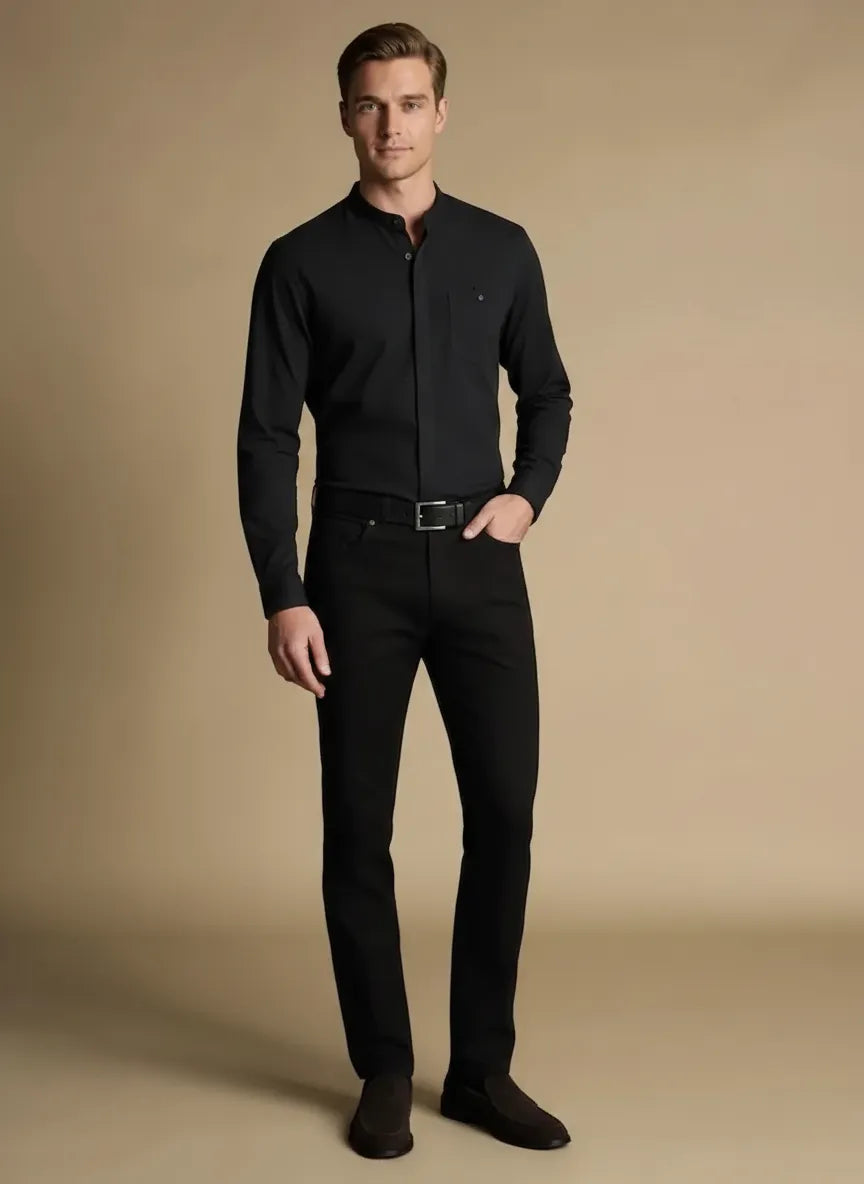 Men Black Casual Shirt