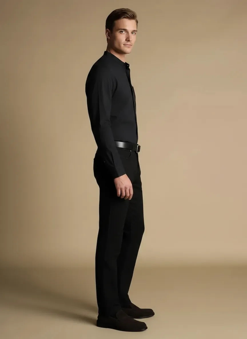 Men Black Casual Shirt