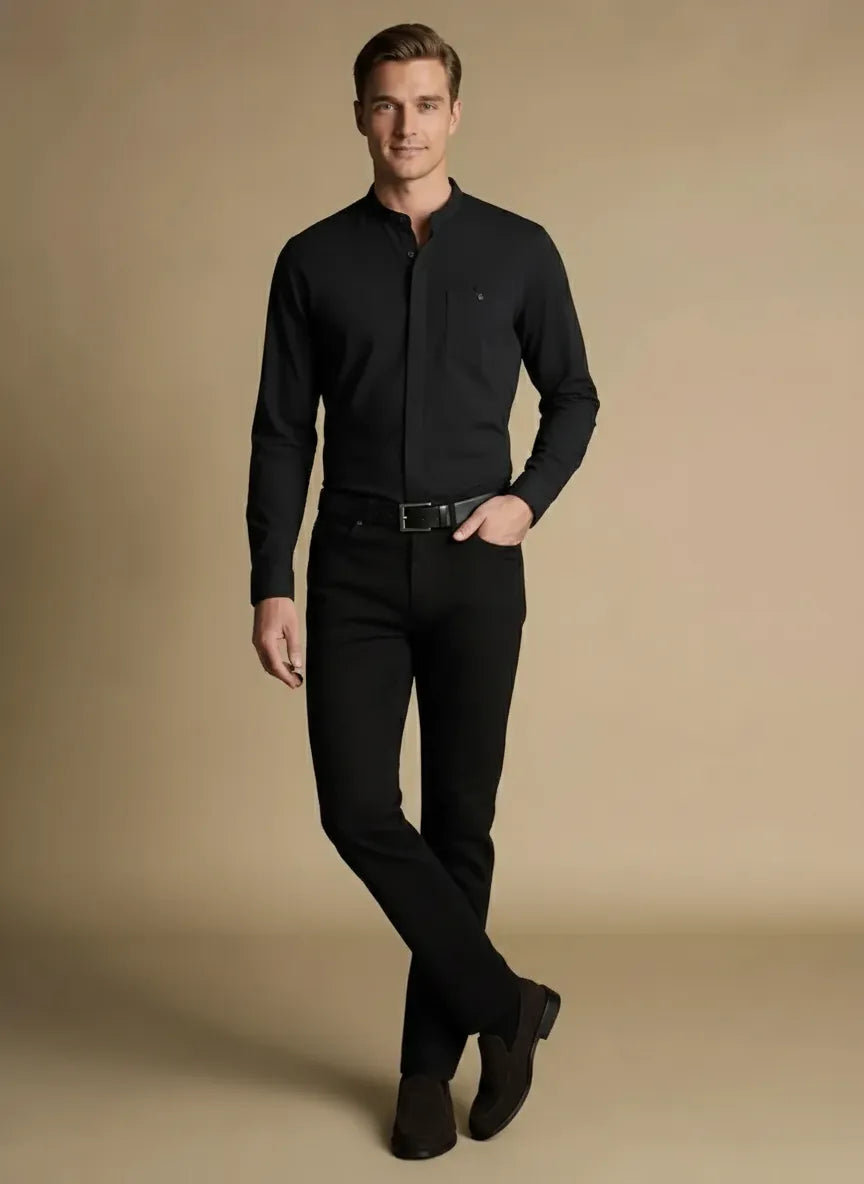 Men Black Casual Shirt