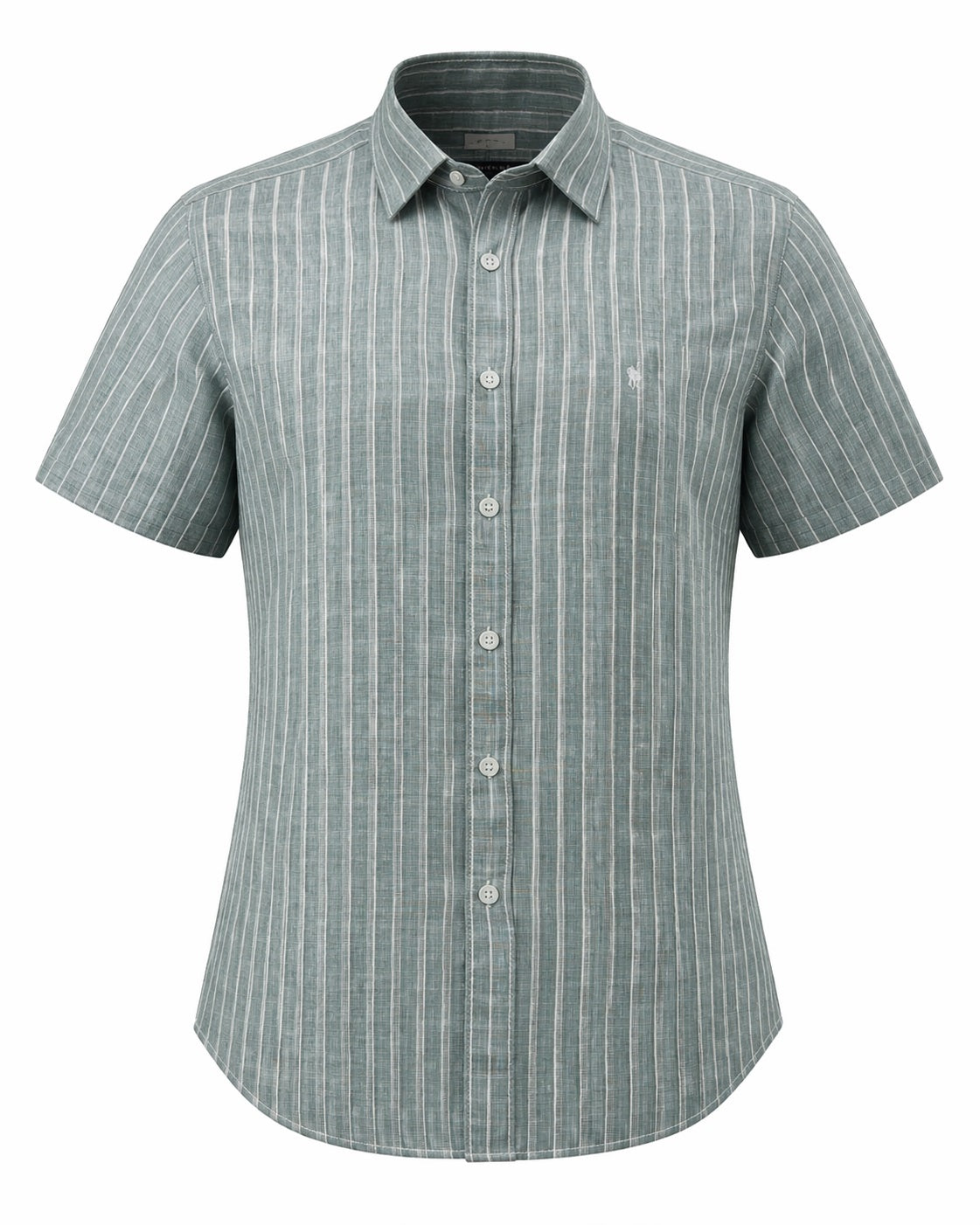 Men Fern Melange Striped Casual Shirt