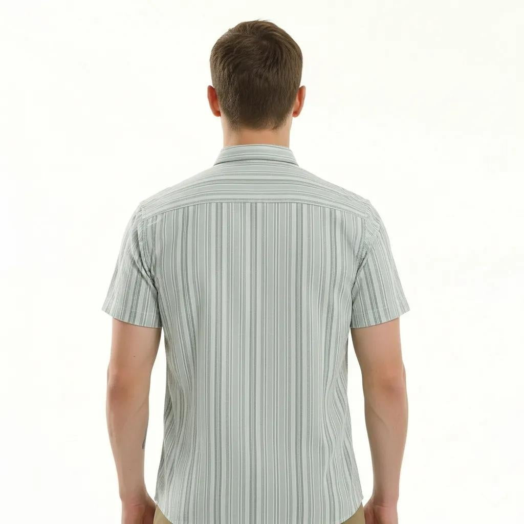 METTLE Men Fern Multi Stripes Striped Casual Shirt