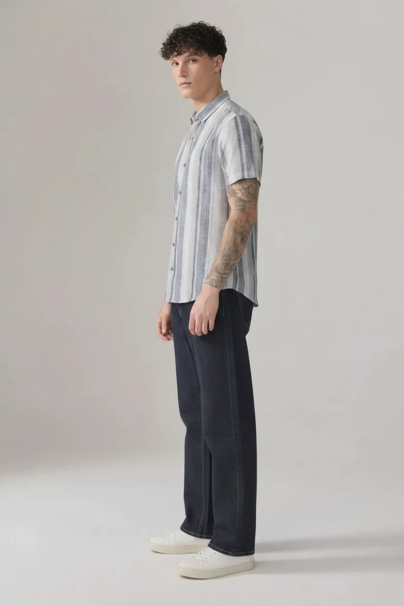Men Striped Casual Shirt