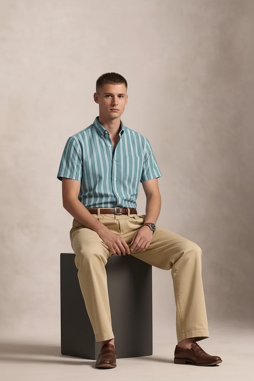 Men Striped Casual Shirt