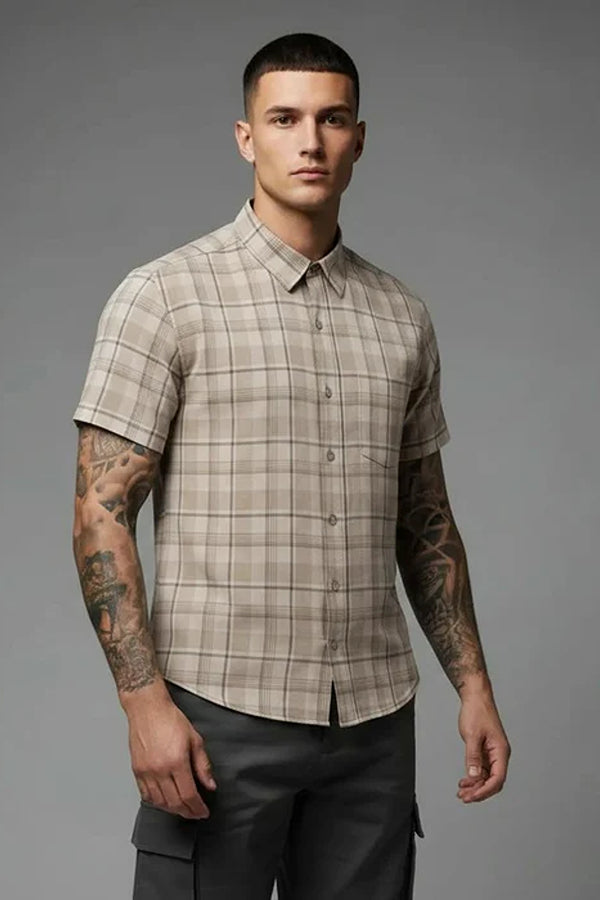 Men Checked Casual Shirt