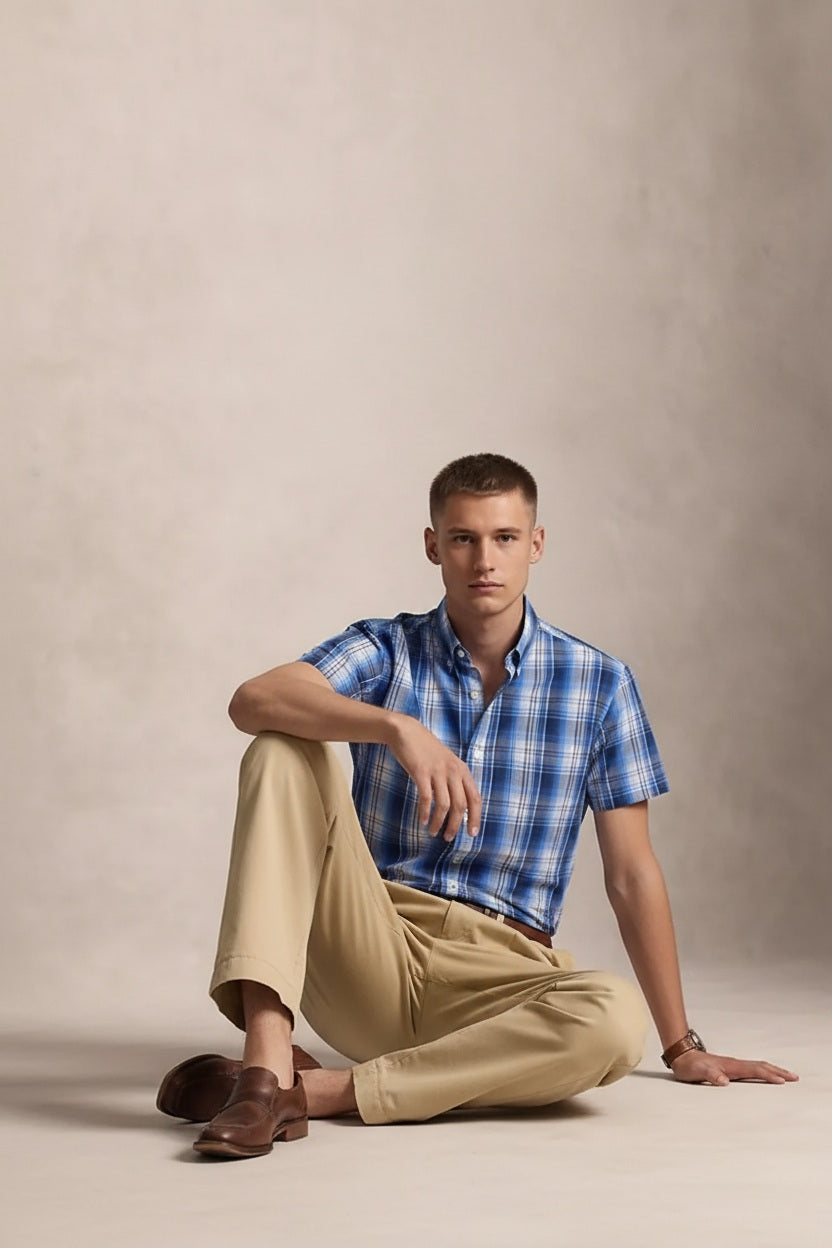 Men Checked Casual Shirt