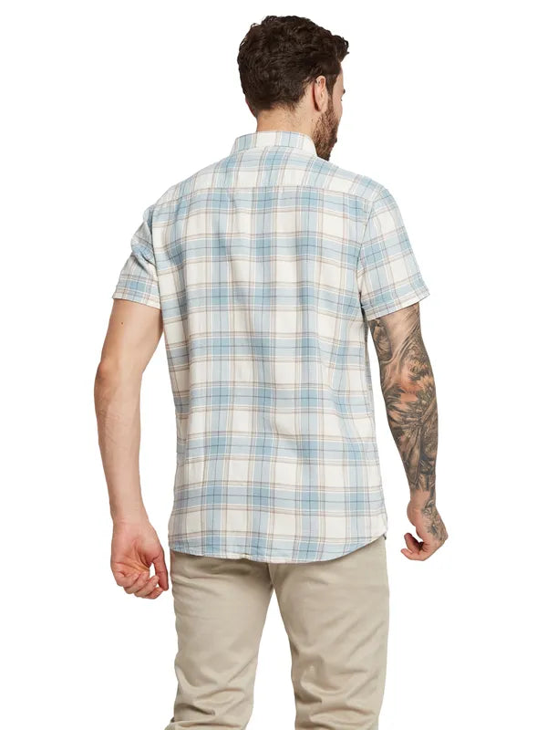 Mettle Men Tartan Checks Opaque Checked Casual Shirt