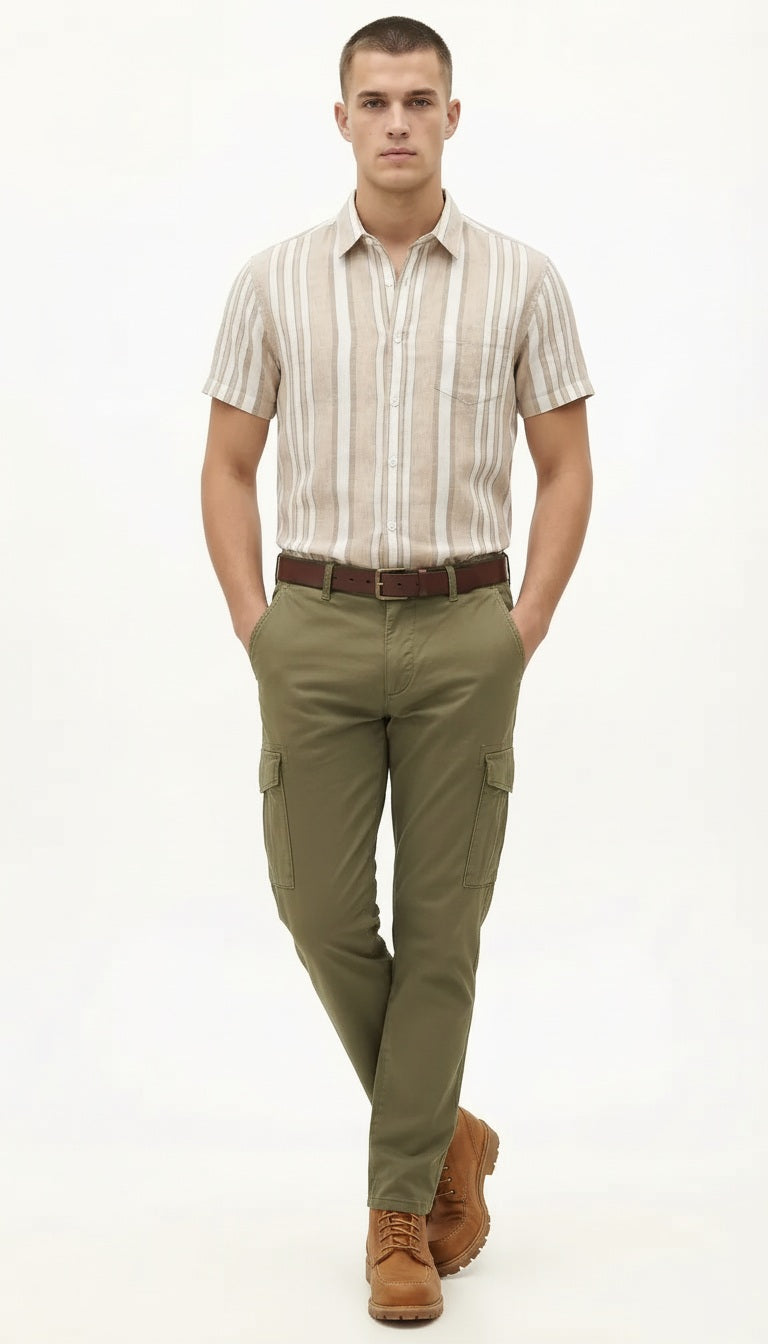 Men Striped Casual Shirt