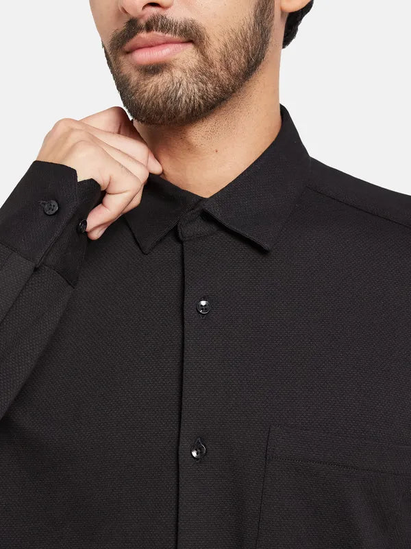 Mettle Men Black Casual Shirt