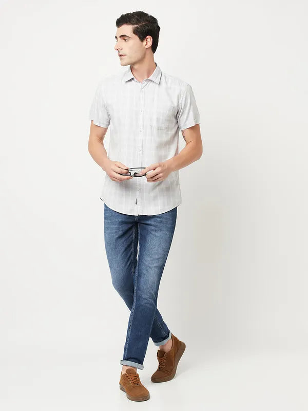 Men Light Grey Shirts