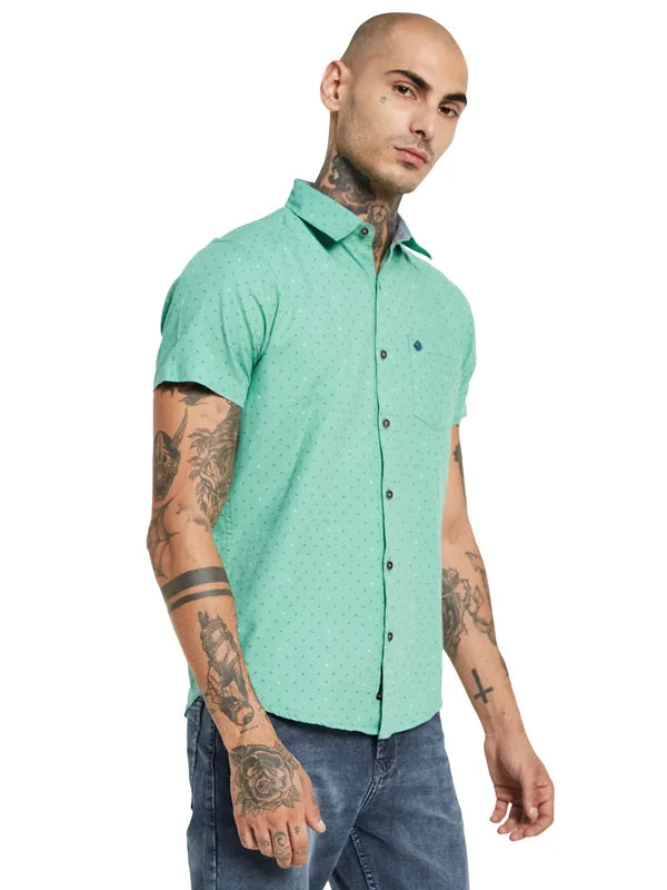 Mettle Men Printed Cotton Casual Shirt