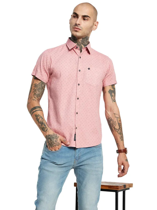 Mettle Micro Ditsy Printed Cotton Casual Shirt