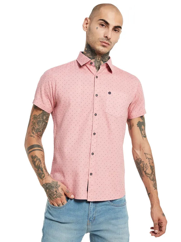 Mettle Micro Ditsy Printed Cotton Casual Shirt