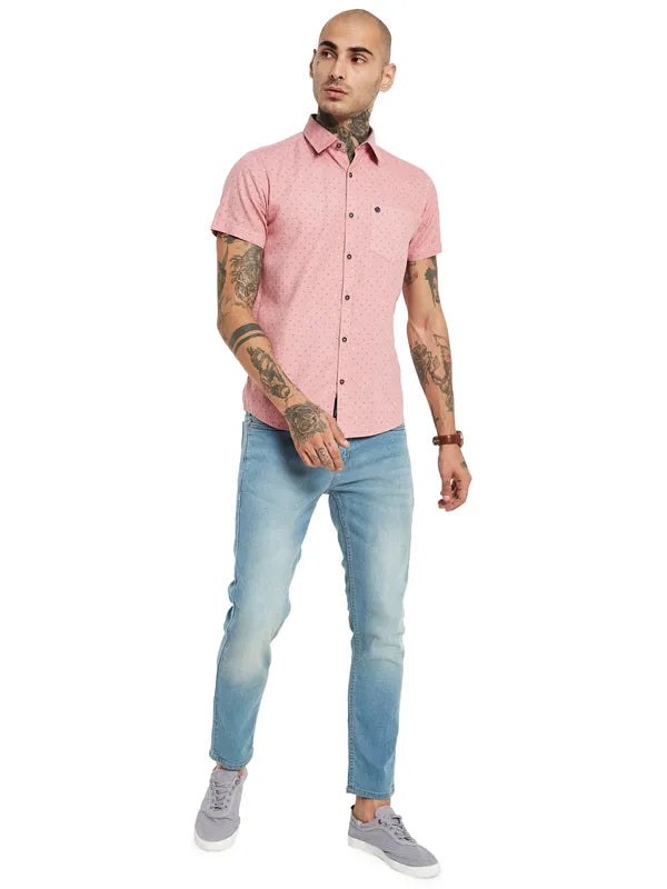 Mettle Micro Ditsy Printed Cotton Casual Shirt