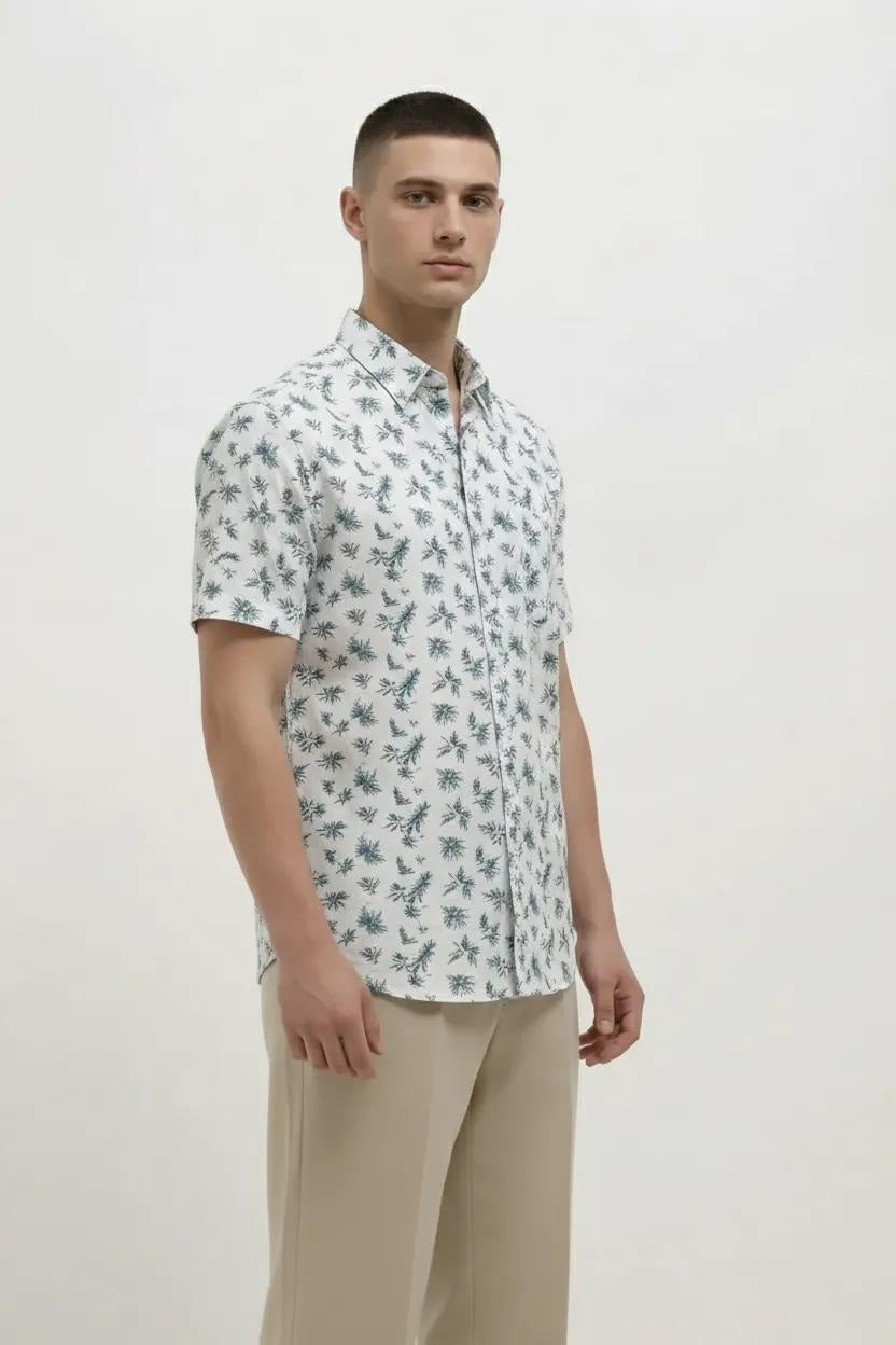 Men Nile Floral Printed Casual Shirt